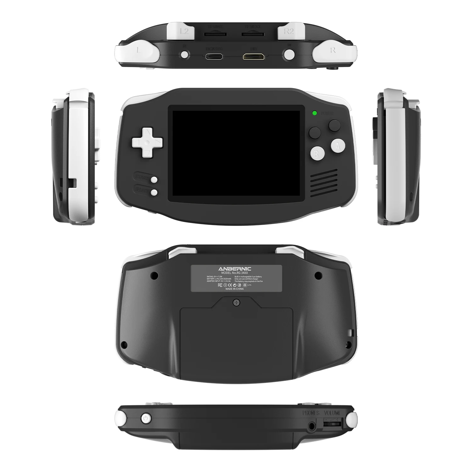Anbernic RG 34XX Handheld-Spielkonsole 3,4-Zoll-IPS-720*480-Bildschirm Linux 64-Bit 3500mAh Bluetooth RG34XX Retro-Videospiel-Player – Detail 8