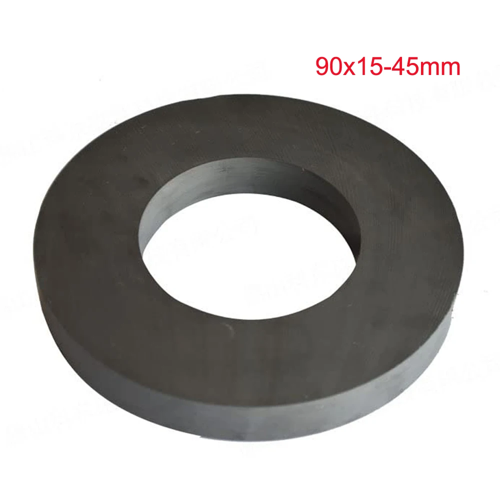 

Ceramic Ferrite Ring Magnets 90x15-45mm Thick Grade 12 Heavy Duty Magnet - for Crafts, Science and Hobbies - 1PC