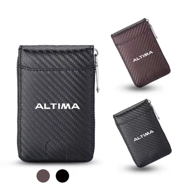 Card Holder Money Clip Minimalist Slim Purse for Business Daily Use For Nissan Altima Patrol qashqai Car Accessories