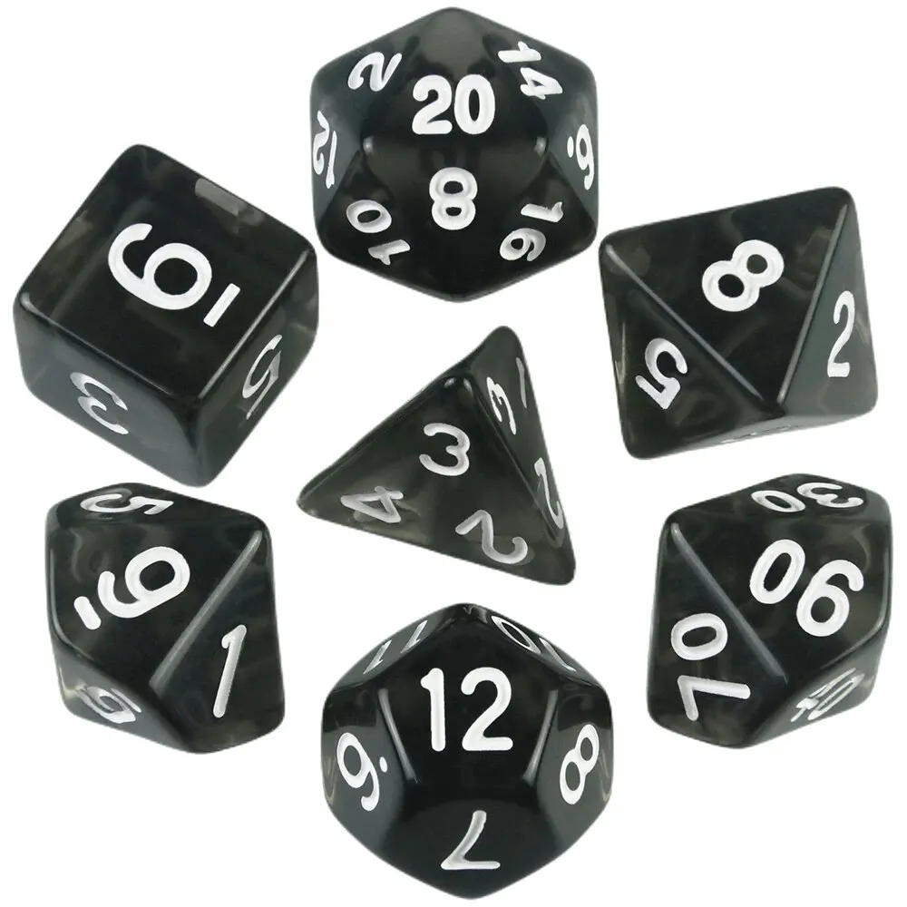 DND Würfel Polyedrische Würfel RPG Hochwertiges transparentes Würfelspiel-Set Verschiedene wunderbare Farben für DND RPG Brettspiel Partyspiele – Detail 13
