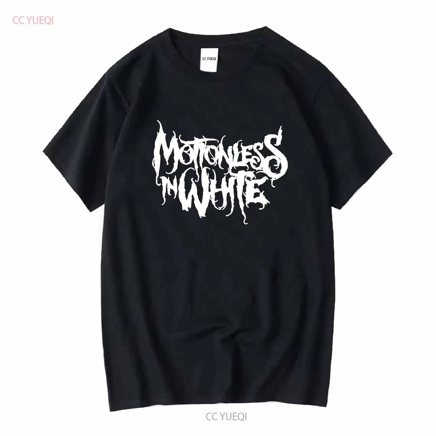 New T Shirt Motionless In White Band Logo Sport S 5Xl long or short sleeves vintage Washed Stretched Comfortable