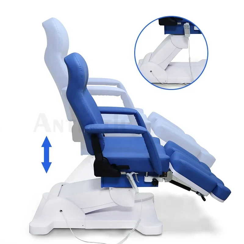 Economy Type 2 Motors Engine Adjustable Height Beauty Salon Spa Electric Beauty Bed Podiatry Chair