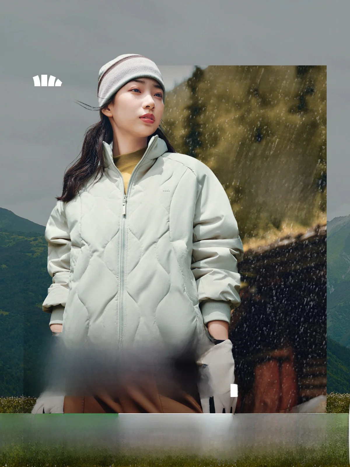 

Banana Le Lightweight down Jaet Quilted Cotton Coat Warm like down Breathable Cotton Clothes for Women Commute Sle