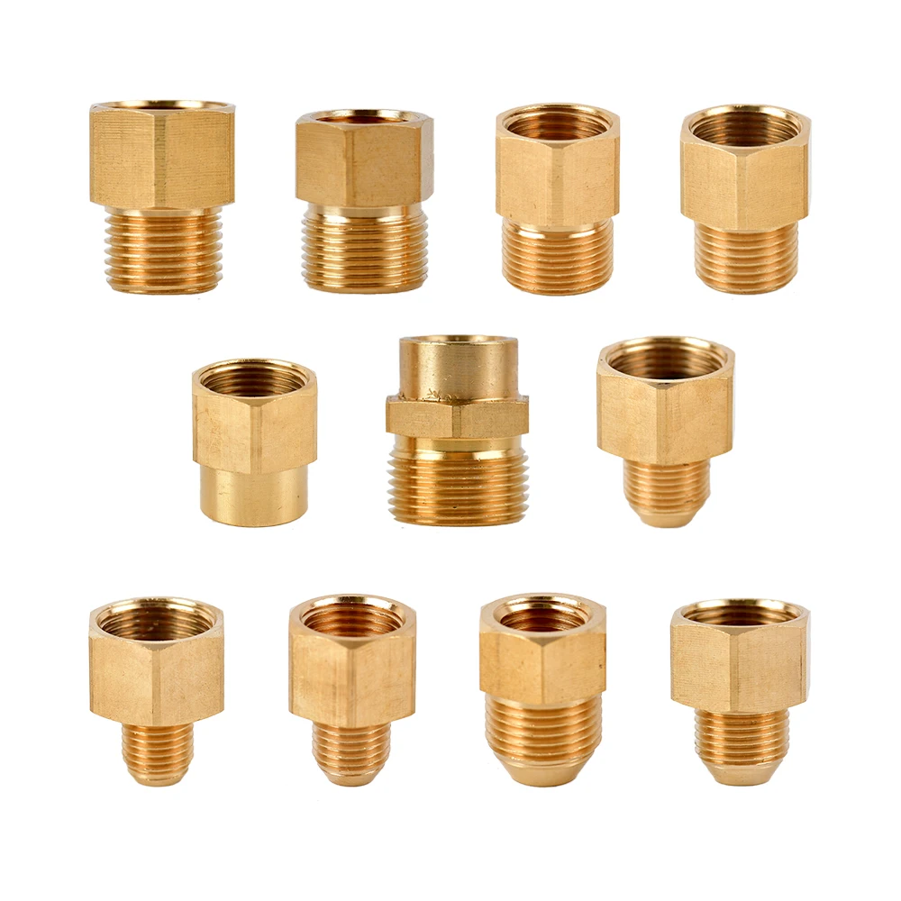 

Brass 3/8" 1/2" M14 M18 M22 Thread Connector Male Female For Bubbler Water Purifier Faucet Copper Fittings Tooth Spacing 1.5mm