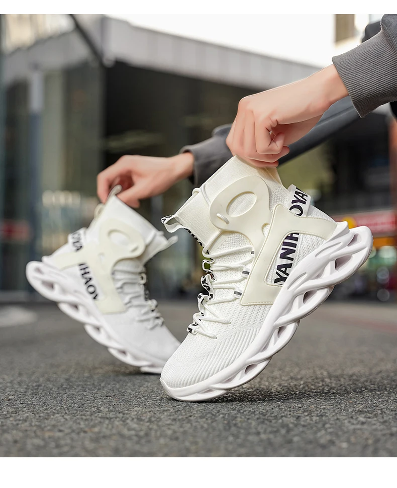Herren-Freizeitschuhe, modische Laufschuhe, rutschfeste Offroad-Schuhe, Rennschuhe, atmungsaktive, dämpfende Sneakers, Mesh-Trainer für Paare – Detail 10