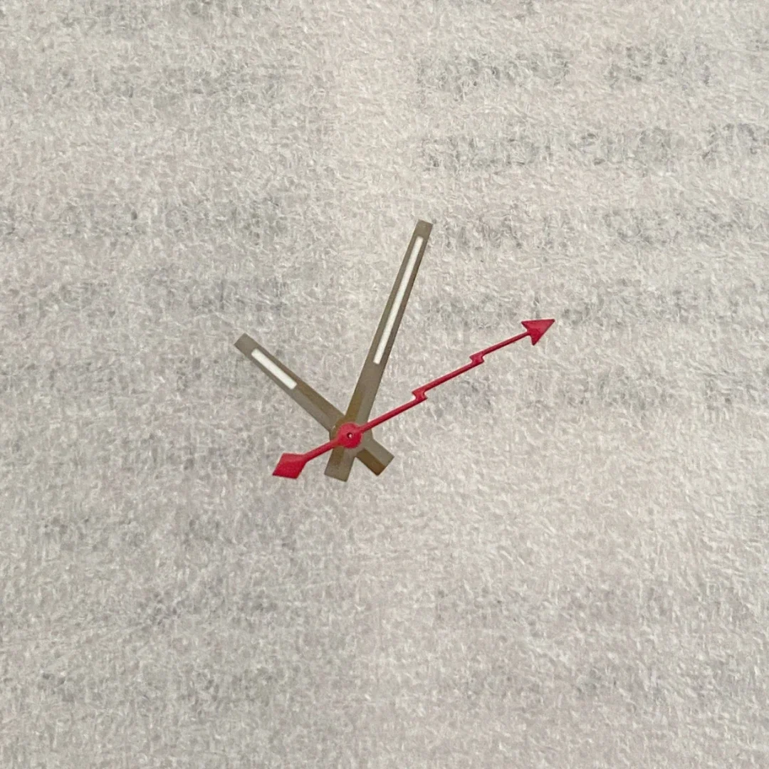 8x12x13mm log modificado acessórios de relógio ponteiro verde luminoso mão ouro prata segunda mão adequado para movimento nh35/36/4r/7s