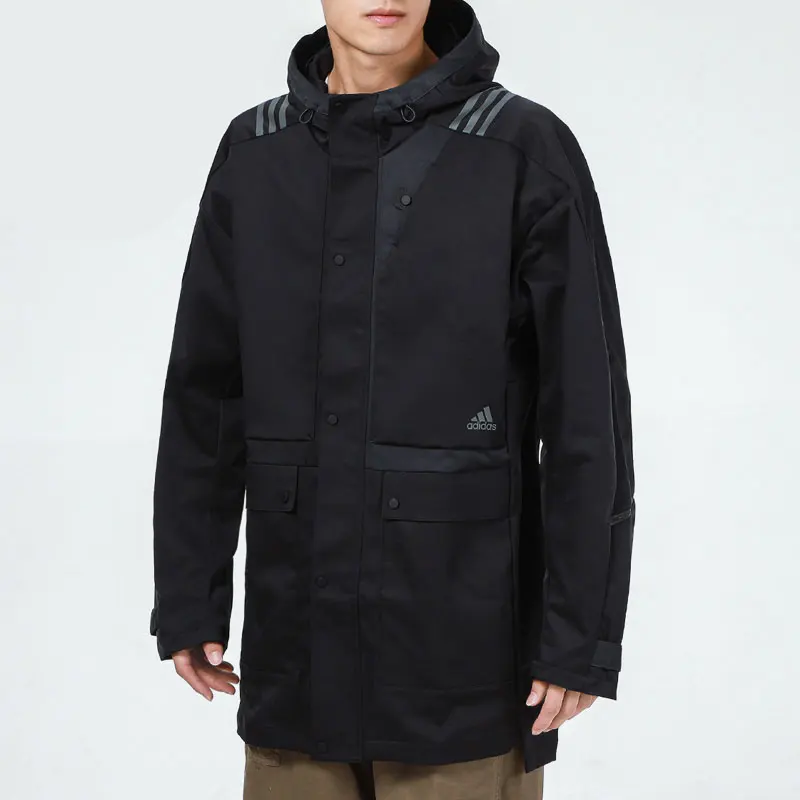 

Официальная мужская удобная повседневная спортивная куртка Adidas на молнии с капюшоном H40227