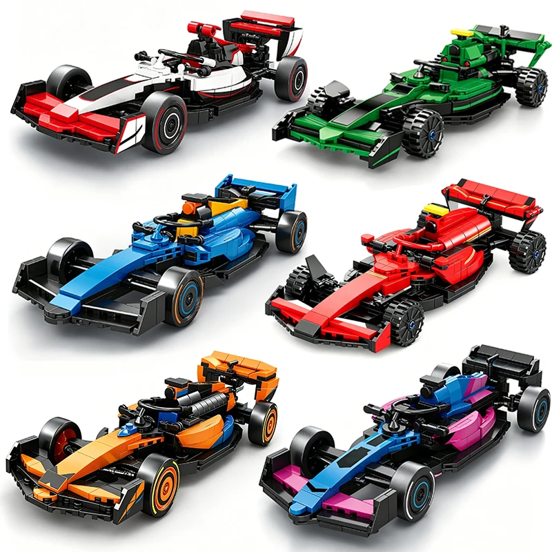 

Racing Car Building Blocks Toy DIY Assembly Speed Race Car Model Bricks Toy Construction Set Vehicle Building Blocks