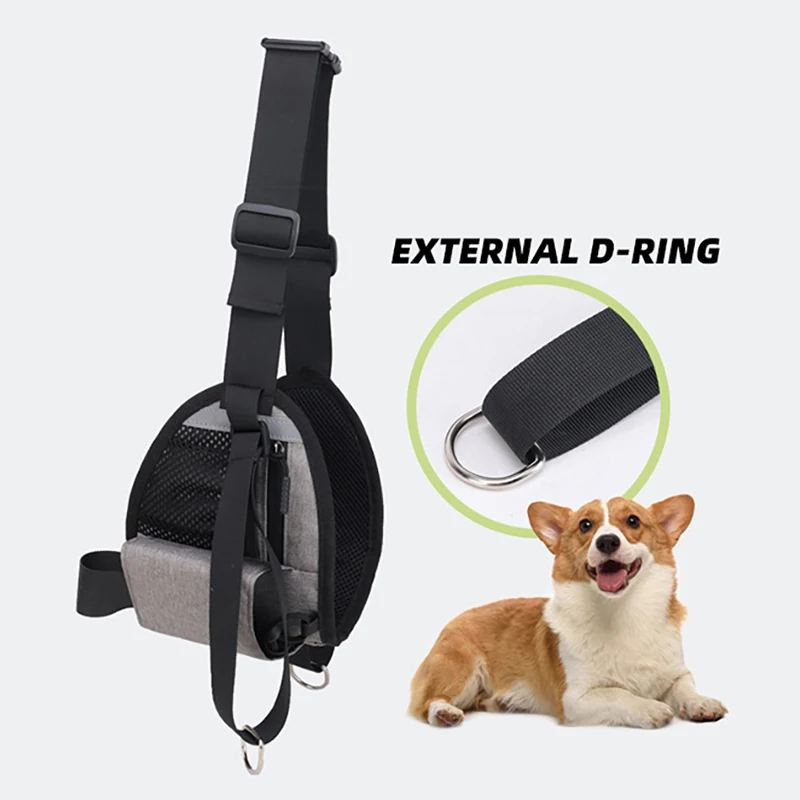 Multi-Functional Waist Pack Outdoor Running Chest Bag Dogs Training Feeding Pack Pet Trainer Reward Fanny Pack Water Cup Daypack