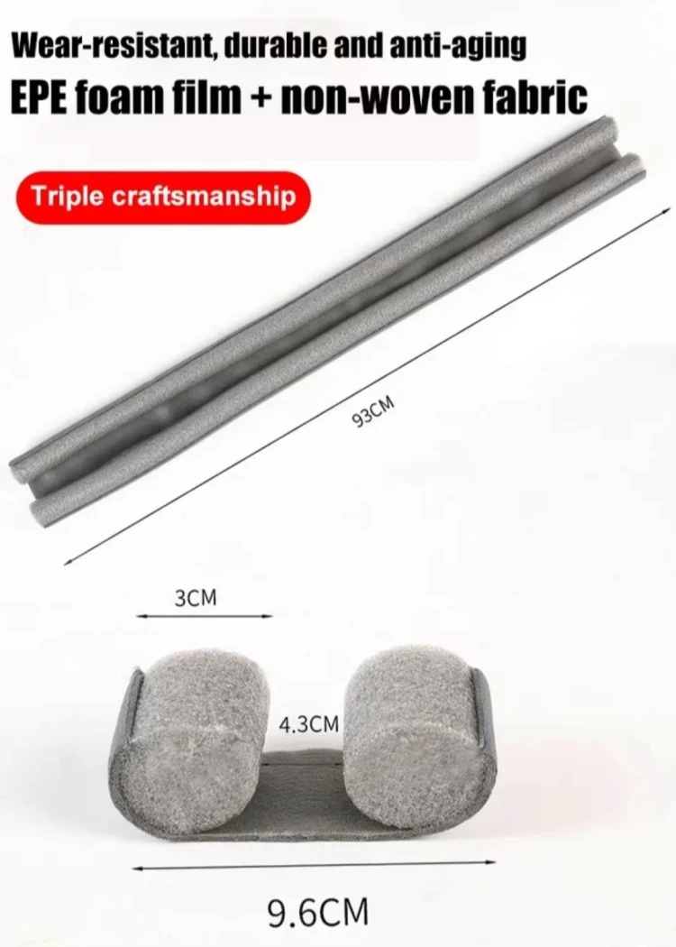 2er-Pack flexible Türdichtung, untere Dichtungsleiste, Wetterschutzleiste, Kälteschutz, Spaltstopper, dickere Dichtungsleiste 93 Men Di – Detail 2