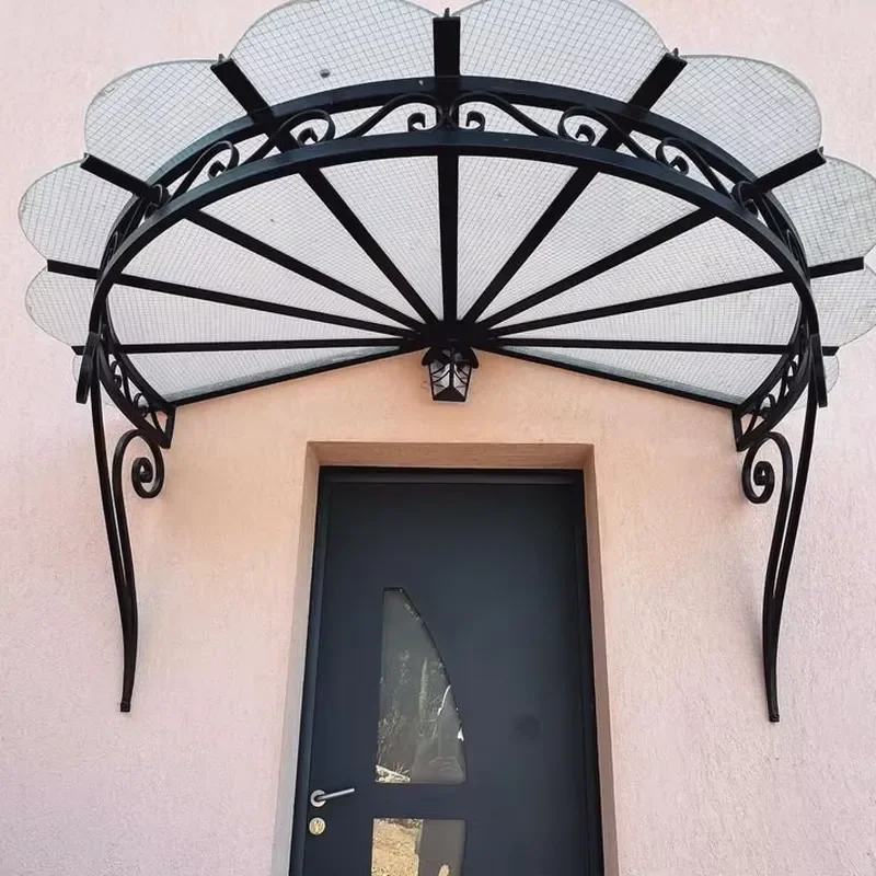 Custom Awning Outdoor Wrought Iron or Cast Iron Material for Door and Window