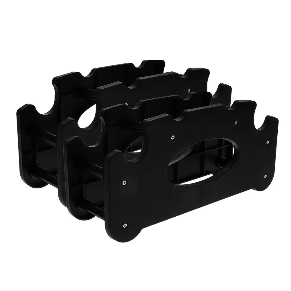 

2pcs Dumbbell Rack For Home Gym Plastic Saddle Stand Weight Organizer Storage Rack Strength Training Fitness Equipment