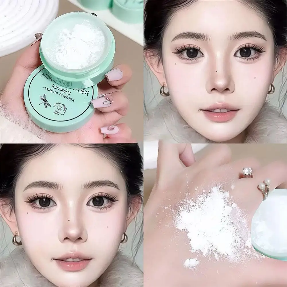 Mineralisches Loses Puder, Mattierendes Transparentes Fixierpuder für Ölige Haut, Ölkontrolle, Weiches Mattes Finish Gesichts-Losepuder – Detail 8