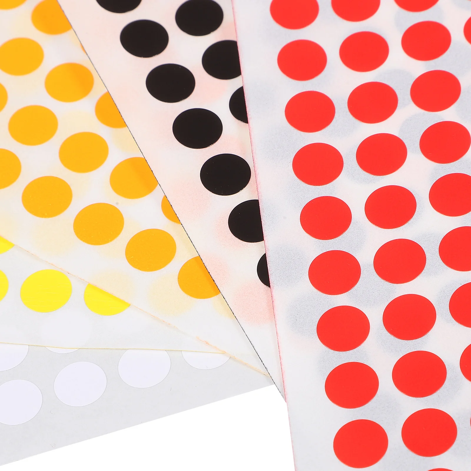 

10 Sheets Adhesive Dot Stickers Colorful Round Labels for Gift Boxes Envelopes Sealing and Organizing Documents Jars Bottles