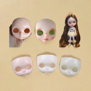 Hobi Kulit Normal Putih DIY Riasan Ganti Kepala 1/6 Pelat Muka Boneka Blythe Mainan Anak 12 boneka dokter penjualan terbaik - №