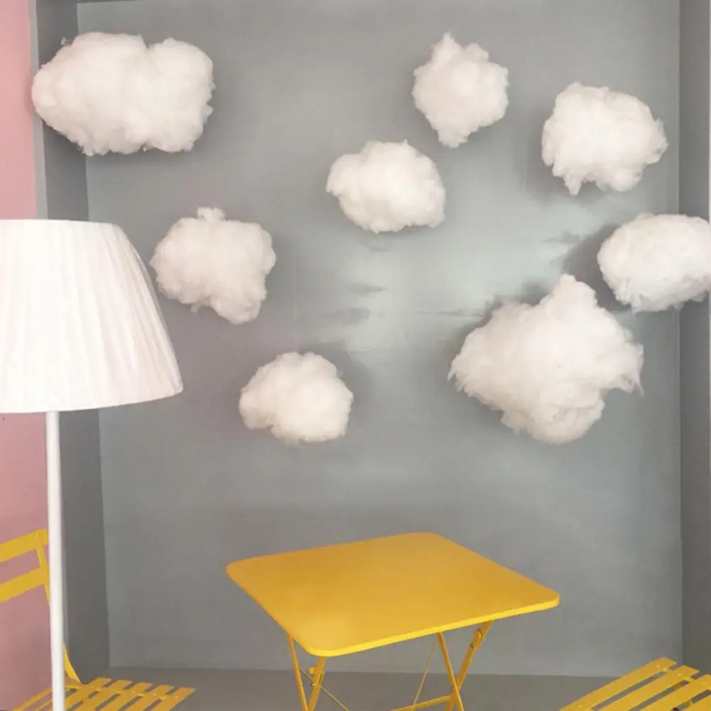 Cloud Party Prop Backdrops Christmas Hanging Spun Sugar Cloud Shape Wedding Birthday Photographic Prop