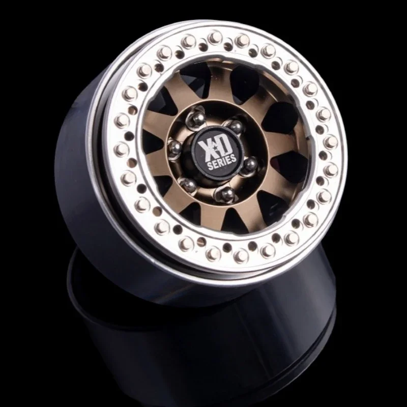 4PCS 1.9 Pollici Goccia D'acqua Mozzo Ruota In Metallo per 1/10 RC Crawler Auto TRX4 Defender AXIAL SCX10 RC4WD D90 Jeep Chevrolet K10 TF2 TRX6