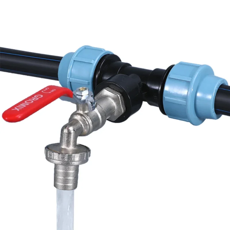 1PCS IBC Tank Adapter 1\'\' 1/2\'\' 3/4\'\' Coarse Thread Water Fittings Elbow Straight Outlet Hose Home Garden Tee Connector Plastic