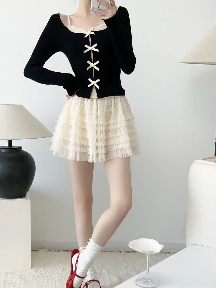 women's-slim-fit-knitwear-knot-ballet-sle-aosphere-sense-air-casual-sle-pure-cotton-long-sve-top