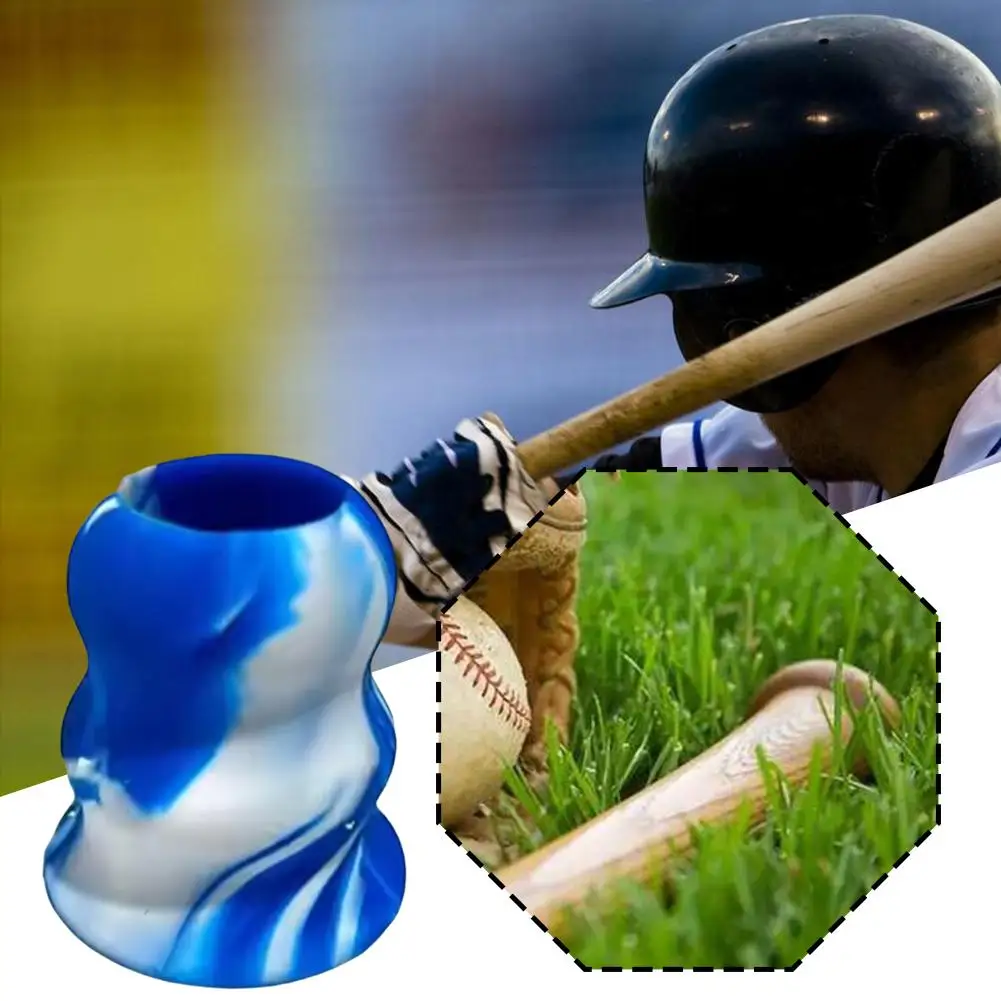 Baseball/softball Bat Silicone Protective Sleeve Non-slip Outdoor Absorbent Breathable Sweat Sports Base And Accessories T7H3