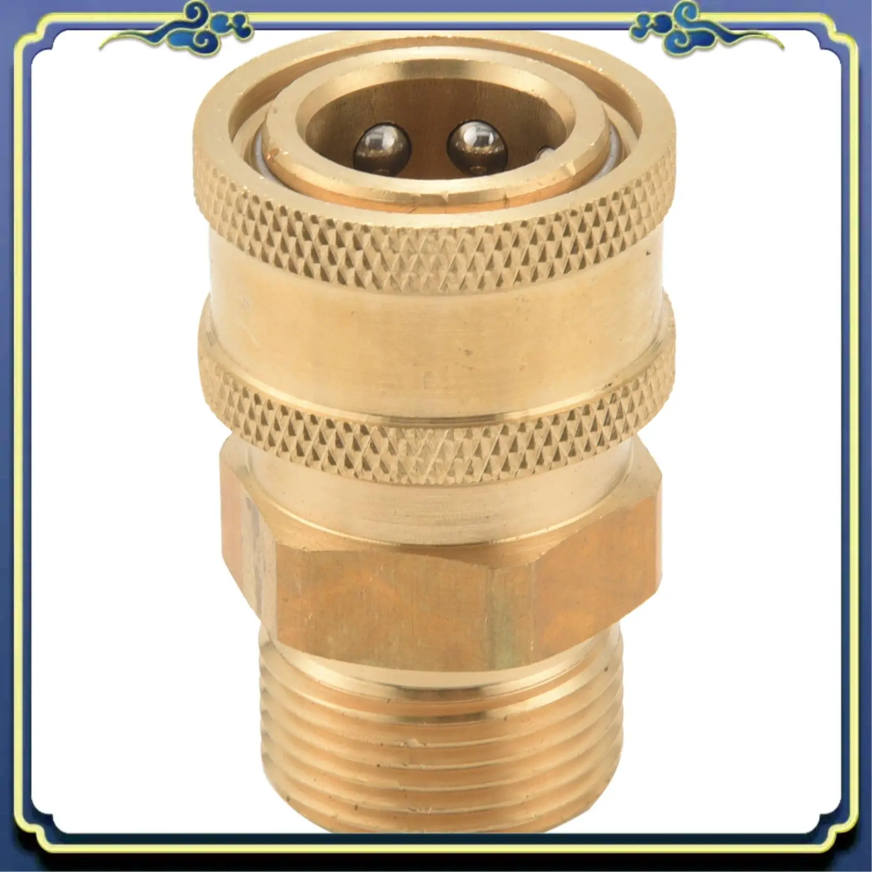 

Набор адаптеров для мойки высокого давления AU16, комплект быстроразъемных соединений, метрический штуцер M22 15 мм с внутренней резьбой на фитинг M22 с наружной резьбой, 5000 фунтов на кв. дюйм