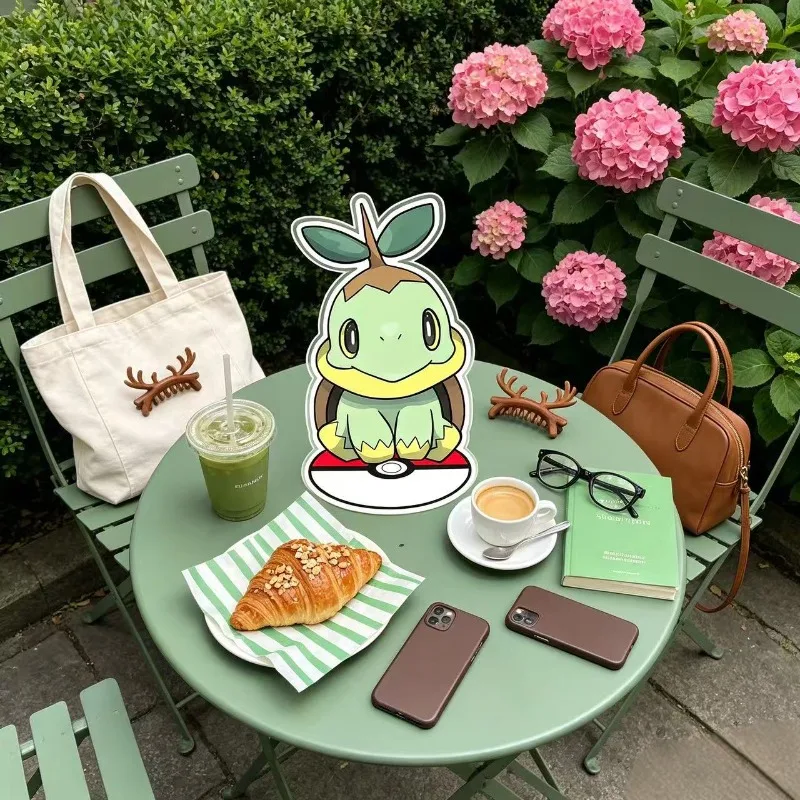 Standing Sign for Turtwig Snivy Chespin Grookey Sprigatito Acrylic Desktop Stand Decorating Self Made Collection Toy Fans Gift