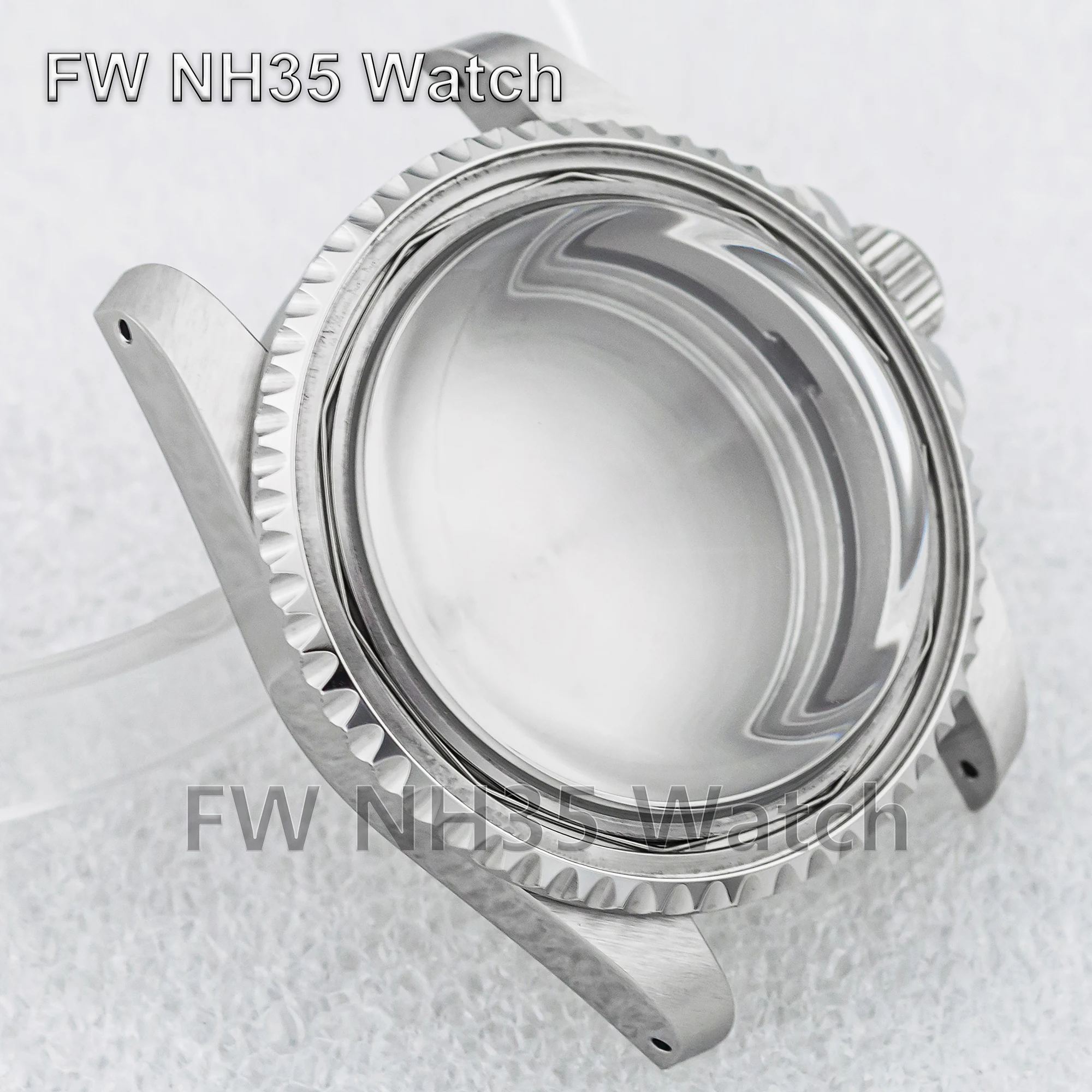 NH35 Case Solid Stainless Steel 39mm Retro Watch Case for SUB GMT Watch Mod Accessories Watch Case Fit NH34/NH35/NH36 Movement