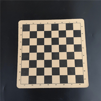 International Chess Board 28 * 28cm (11.02in) Foldable Leather Fleece Material Checker International Foldable Game Chess Board