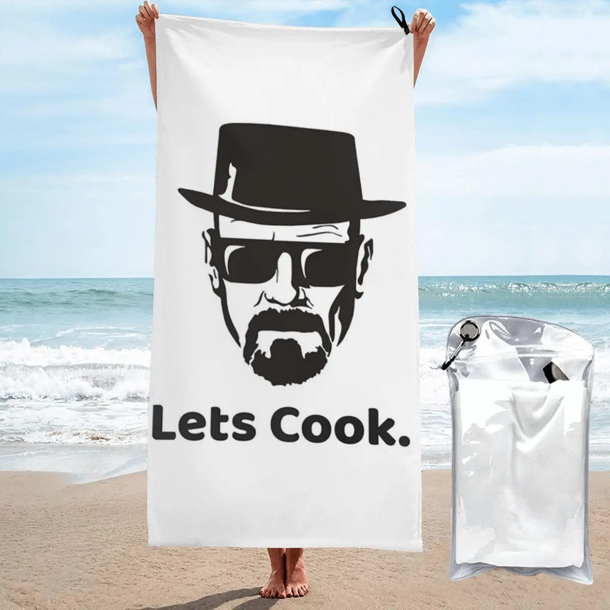 

Breaking Bad Heisenberg Beach Towel Soft Microfiber Quick Dry Absorbent Quick Towels For Swimming