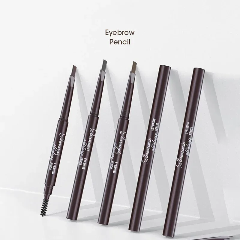 1Pcs Eyebrow Cosmetics Pencil Double-headed Eyebrow Tattoo Natural Long Lasting Make Up Paint Eyebrow Pencils 5Color Waterproof