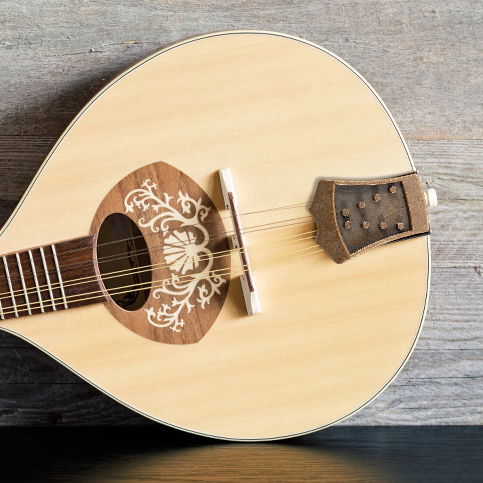 

Musical Instrument Mandolin Bridge Parts Replacement Alloy Tailpiece Accessories