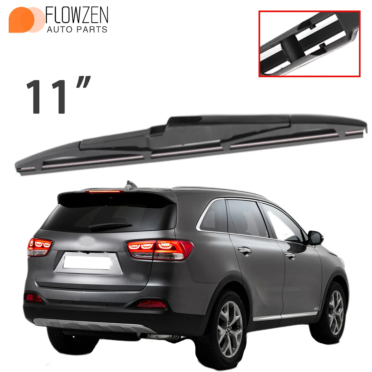 

11" Rear Windshield Washer Wiper 1PC For Kia Sorento MK3 2015-2020 Windscreen Wiper Blade Car Accessories 2016 2017 2018 2017