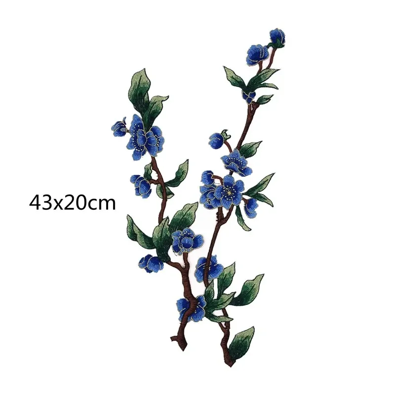 Embroidery Flower Patch for Clothing,Sew-on Applique,DIY Crafts,Hat and Bag Accessories,Badges Appliques for Clothing, 3Pcs view 2