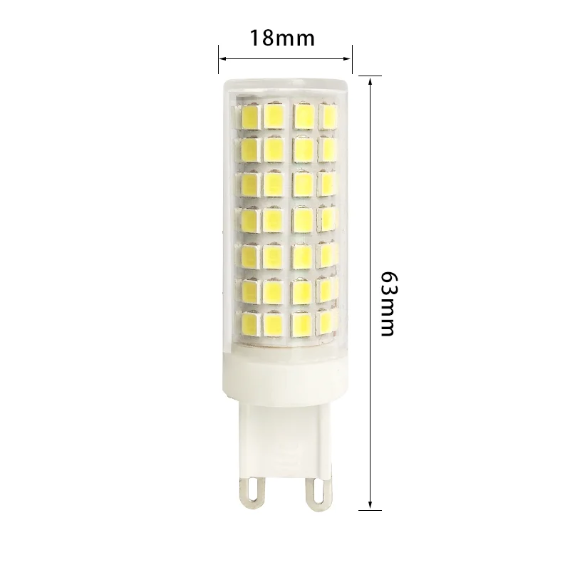 Bombilla Led regulable de ahorro de energía, ac85-265v sin parpadeo, 9w, G4, G9