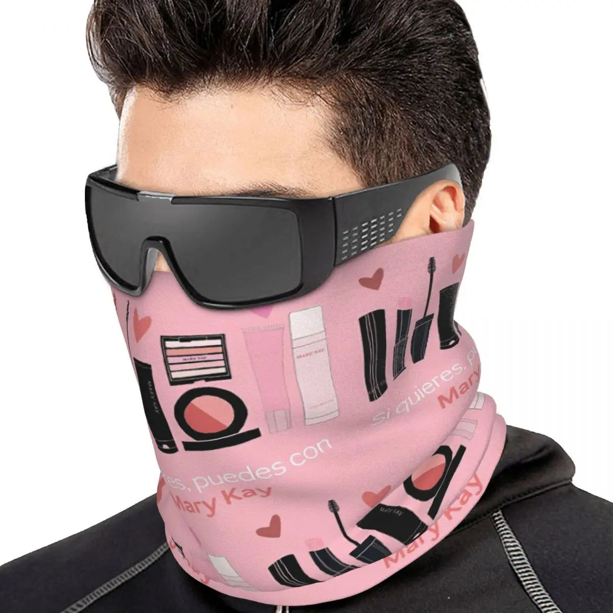 Mary Kay Multifunctional Elastic Neck Gaiter Dust Proof Face Cover Bandana Unisex for Cycling Climbing Fishing