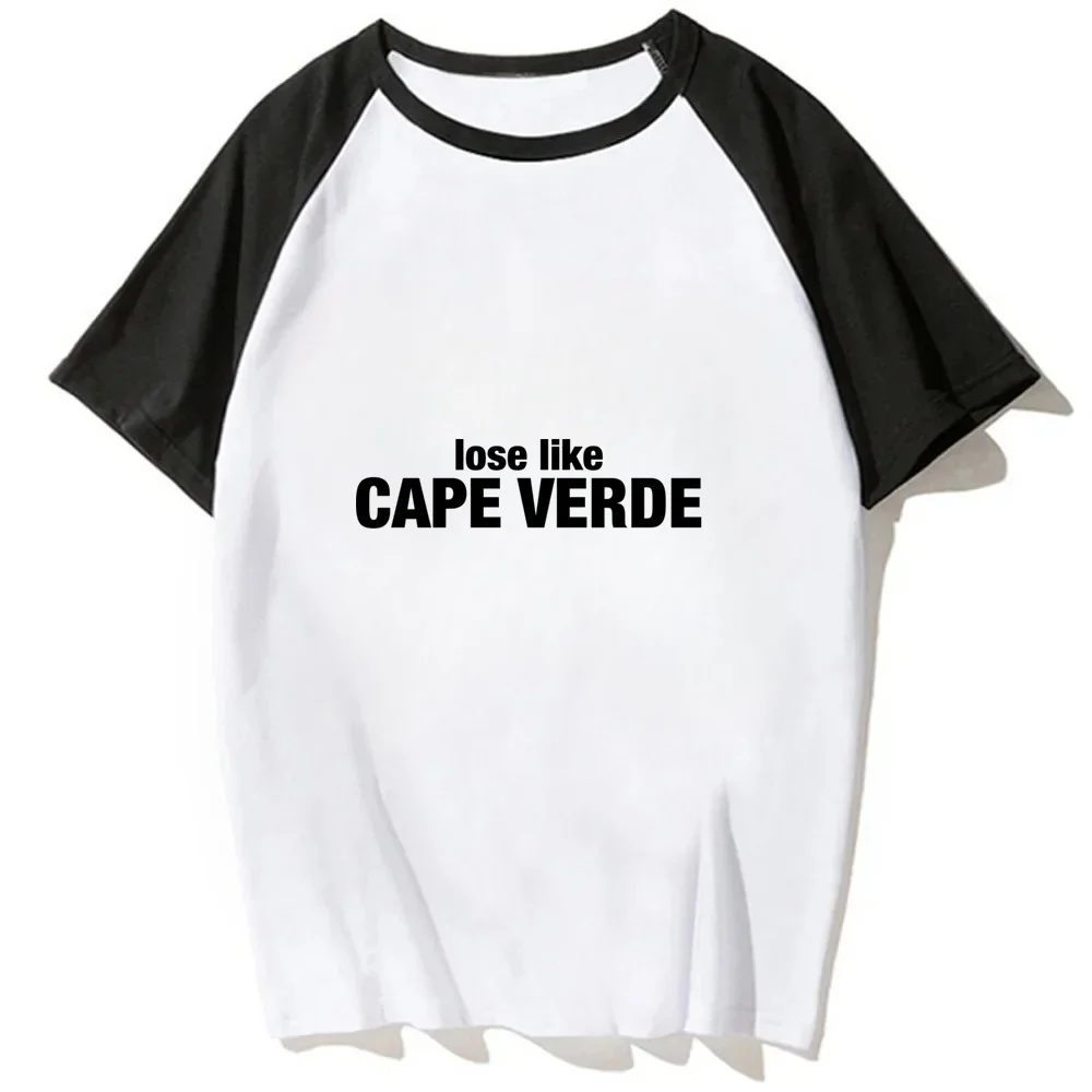 Cabo Verde tshirt femme alternative  scene  gyaru streetwear gothic t-shirt harajuku y2k funny
