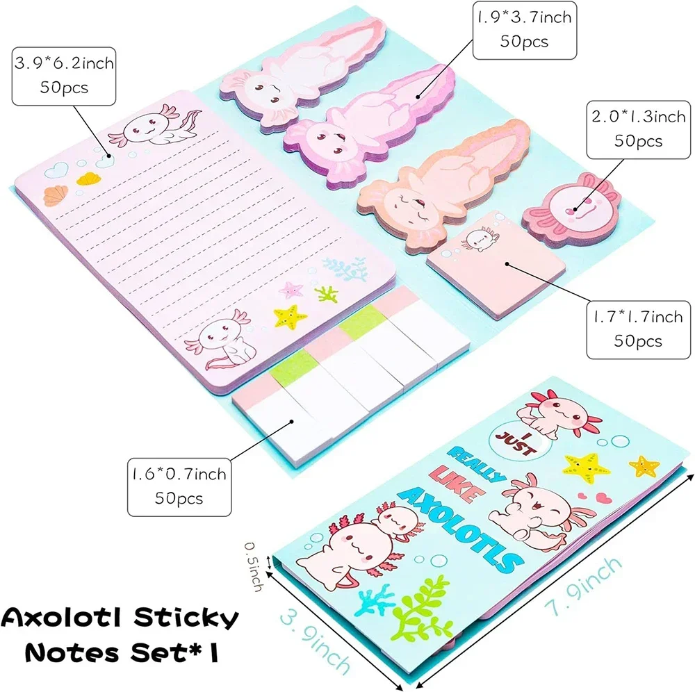 550 Sheets/Set Cartoon Animals Sticky Notes Memo Pad Planner Classification Sticker Cute Stationery Gift