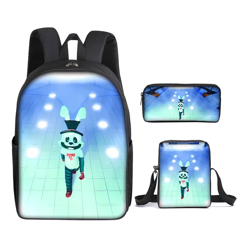 Harajuku Youthful Finding Frankie 3D Print 3pcs/Set Student Travel bags Laptop Daypack Backpack Shoulder Bag Pencil Case