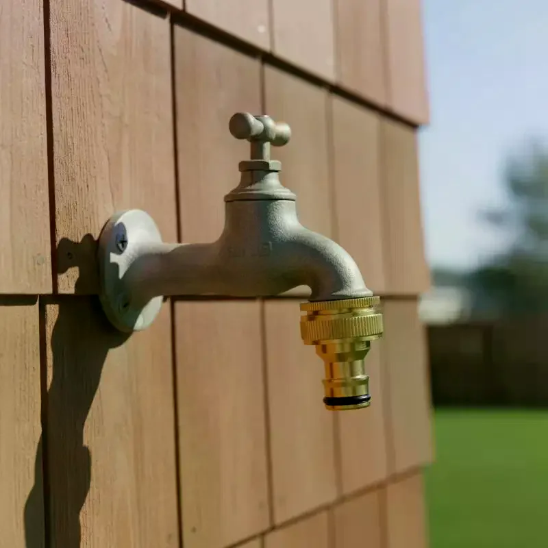 Brass Faucet Tap Connector Mixer Hose Adaptor Quick Connecter 1/2 To 3/4 Copper Hose Coupling Garden Watering Fittings Tool
