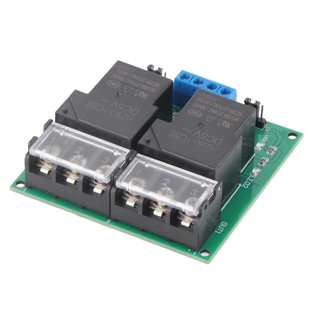 

YYG-3 Optocoupler Isolation Relay 30A DC5/12V Two Way Relay Module Two Way Bidirectional Relay Module Electronic Projects