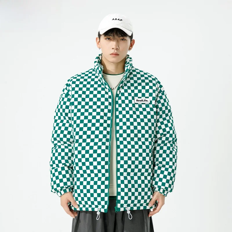 

WASSUP NURAYA Мужское пальто с воротником-стойкой на пуху, теплое пальто с хлопковой подкладкой, зимняя верхняя одежда, молодежная мода, полиэстер F...