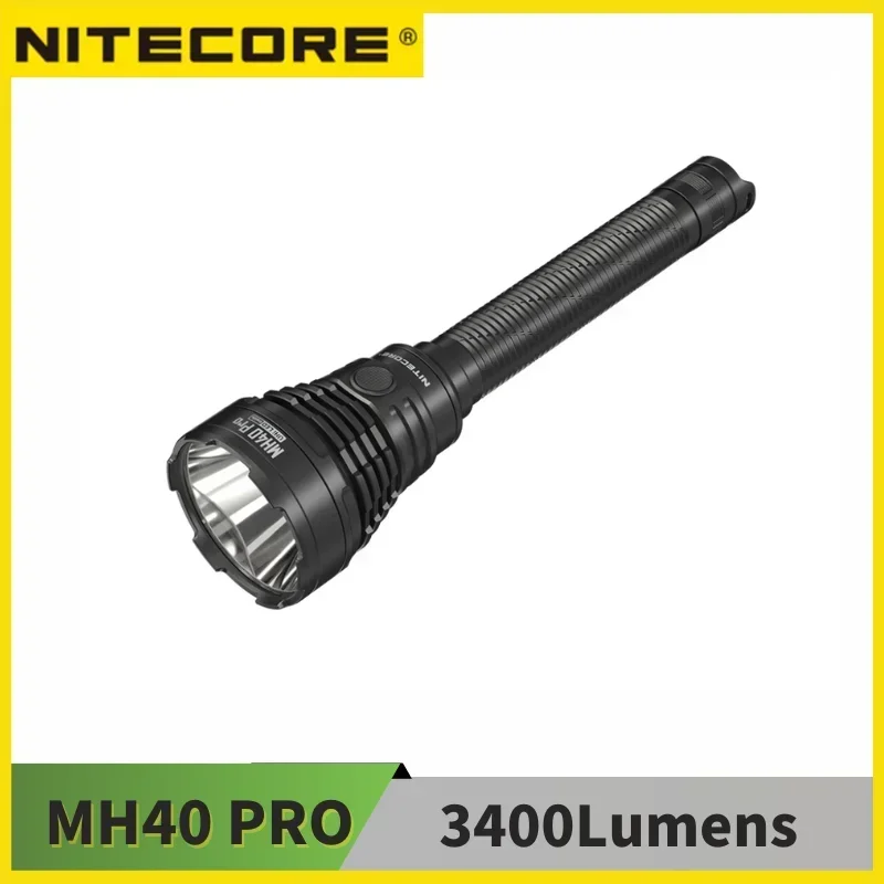 NITECORE MH40 PRO 3500Lumens UHi 40 LED Wireless Remote Switch USB-C Rechargeable Flashlight  With 10000mAh Battery