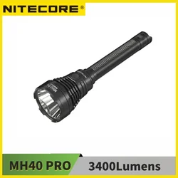 NITECORE MH40 PRO 3500 Lümen UHi 40 LED Kablosuz Uzaktan Anahtar USB-C Şarj Edilebilir El Feneri 10000 mAh Pil Ile