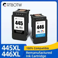 CRTBOTW PG445 446 XL Ink Cartridge PG 445XL Compatible For Canon Pixma MX494 MG2440 MG2540 IP2840 MG2545 TS3140 TR4540 Printer