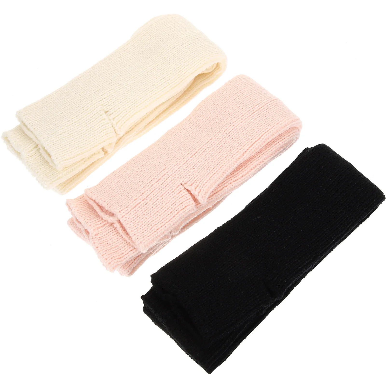 3Pairs Long Warm Leg Warmers Knit Covers for Women Ballet Yoga Dance Warm Winter Accessories Ballet Leg Warmers