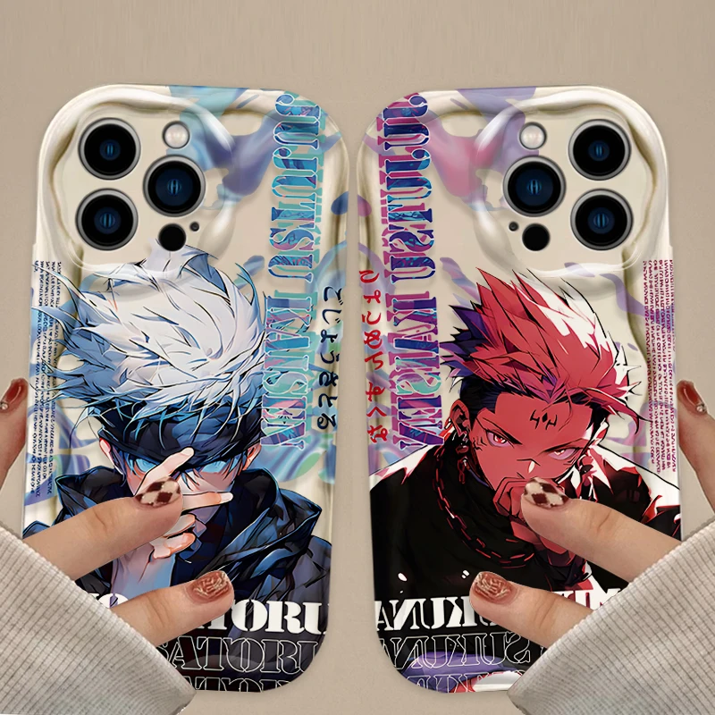 Чехол для телефона Jujutsu Kaisen с аниме для iPhone 17 Air 16 15 14 13 12 11 Pro Max Plus 16E XR XS X 7 8 Противоударная силиконовая задняя крышка