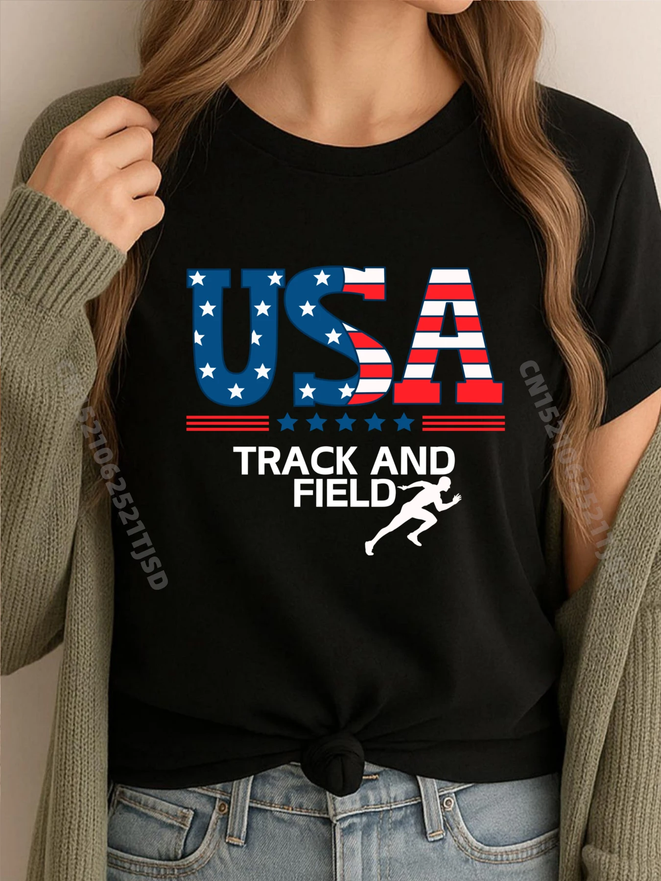 

Легка атлетика Флаг США Спортивные легкоатлетические футболки для больших и высоких людей Новый год 2025 Cinco de Mayo