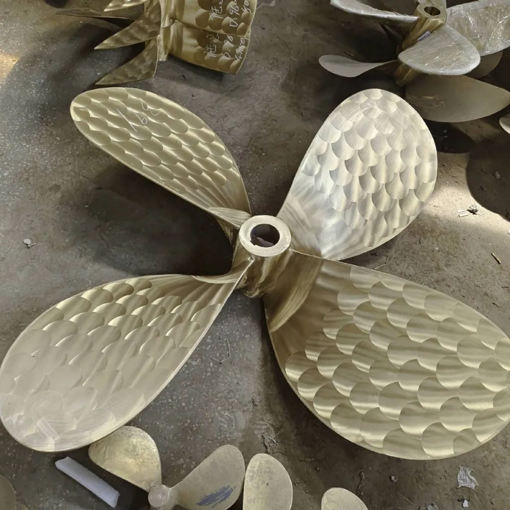 Customized Copper Cu1 Cu3 Cu4 Marine Propellers  4 Blade Ship Propeller for Diameter 300-5000mm Propulsion System Inboard Motor