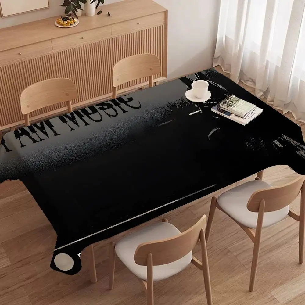 Hip Hop Playboi Carti I Am Music Game Tablecloth Themed Indoor Outdoor Party Tablecover Kitchen Dining Table Wedding Decor