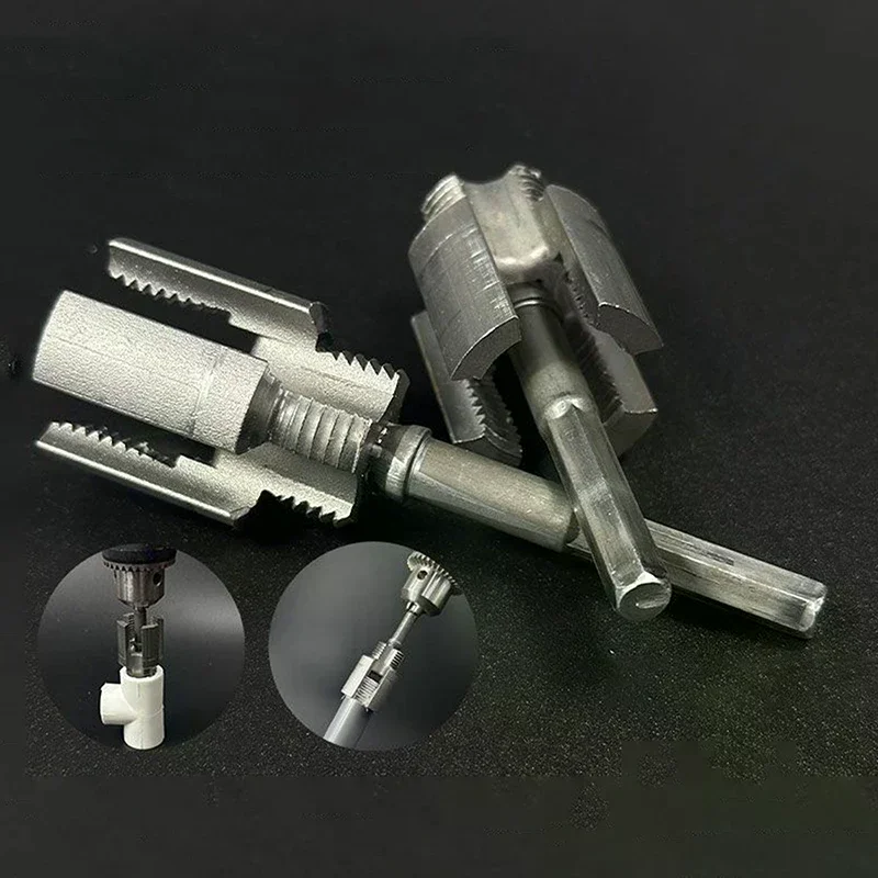 Pipe Thread Cutting Tool Integrated Internal External Pipe Threading Tool Electric Drill Compatible Pvc Pipe Threader Kit